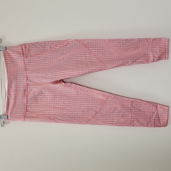 Sweaty Betty Power Pocket 7/8 Leggings SB Pink Move Check Print Size Medium - Picture 2 of 16